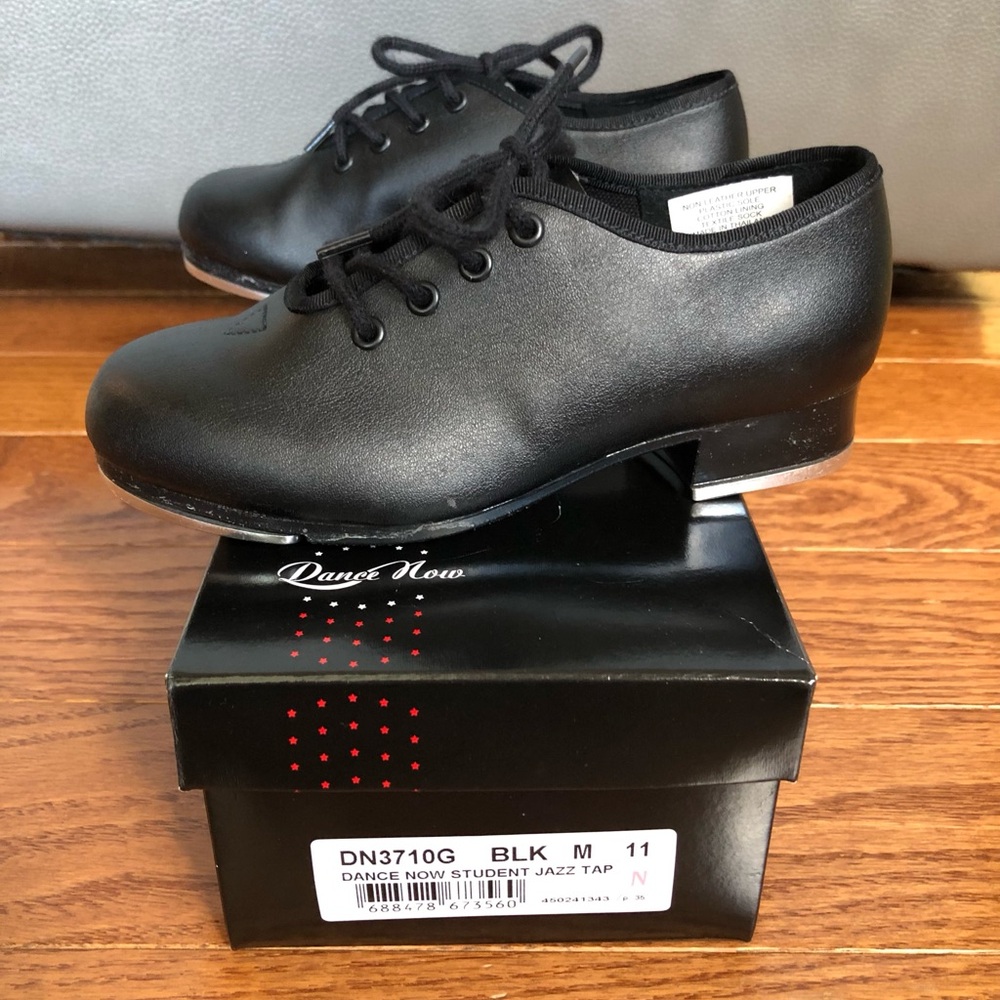 Bloch Dance Now Black Student Jazz Tap Shoes- size 11